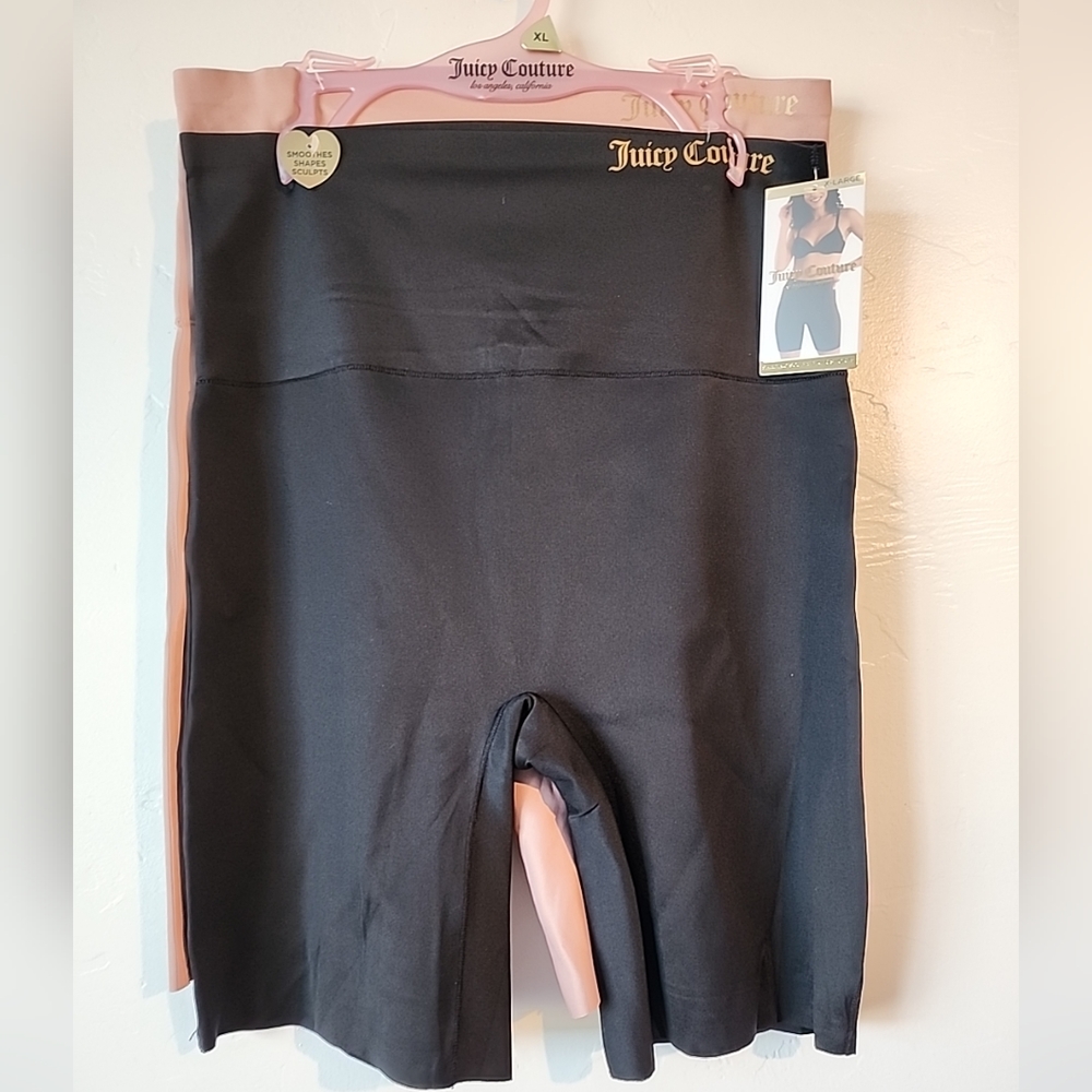Shaper Juicy Couture Body Shaping Scuba Biker High Shorts 2 pack sz XL New black